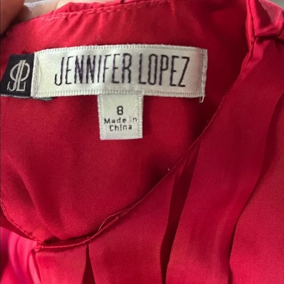 Women’s Elegant Red Sleeveless Dress size 8 by Jennifer Lopez - Picture 5 of 5